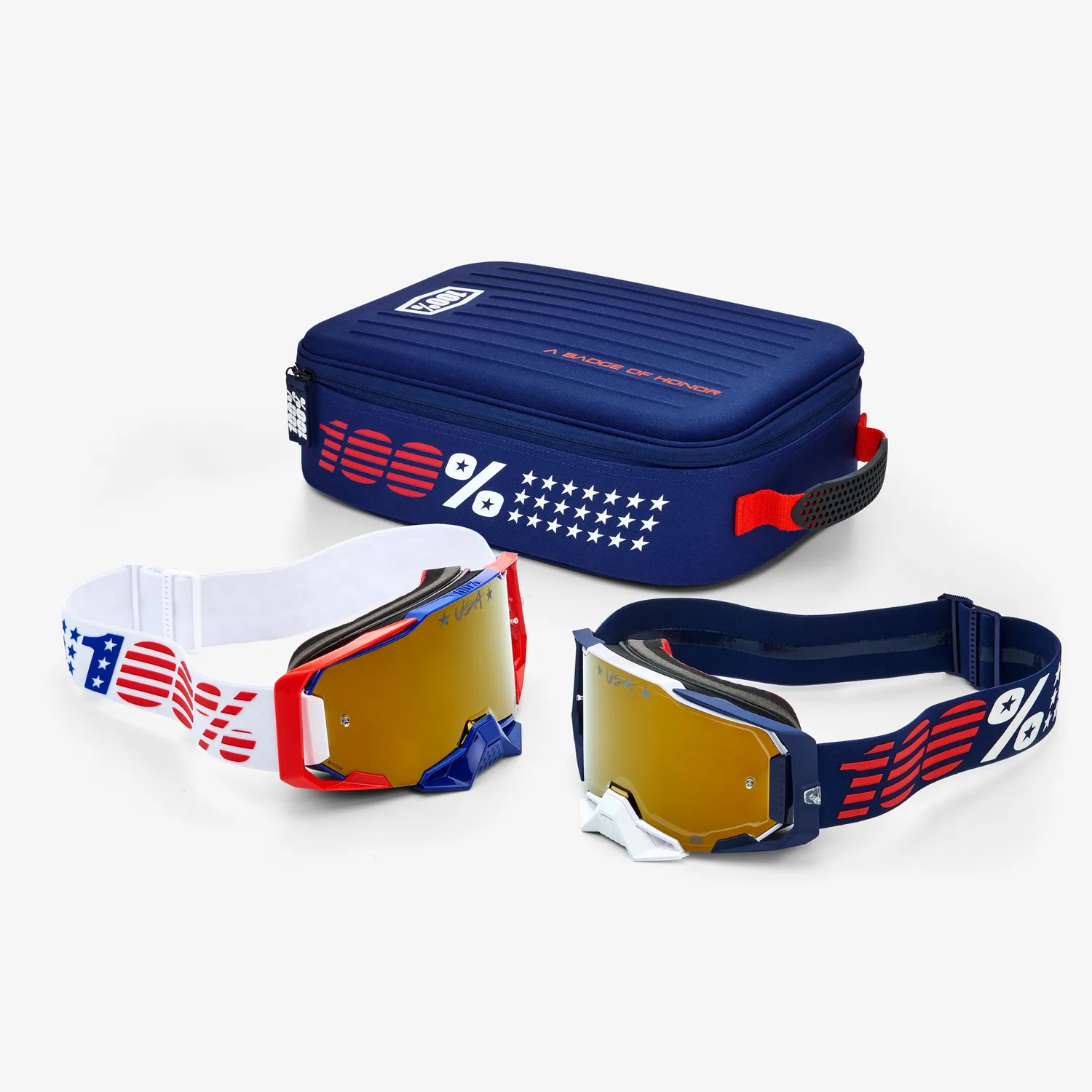100% Dual Armega Racer Pro Pack ajolasit 2-pack