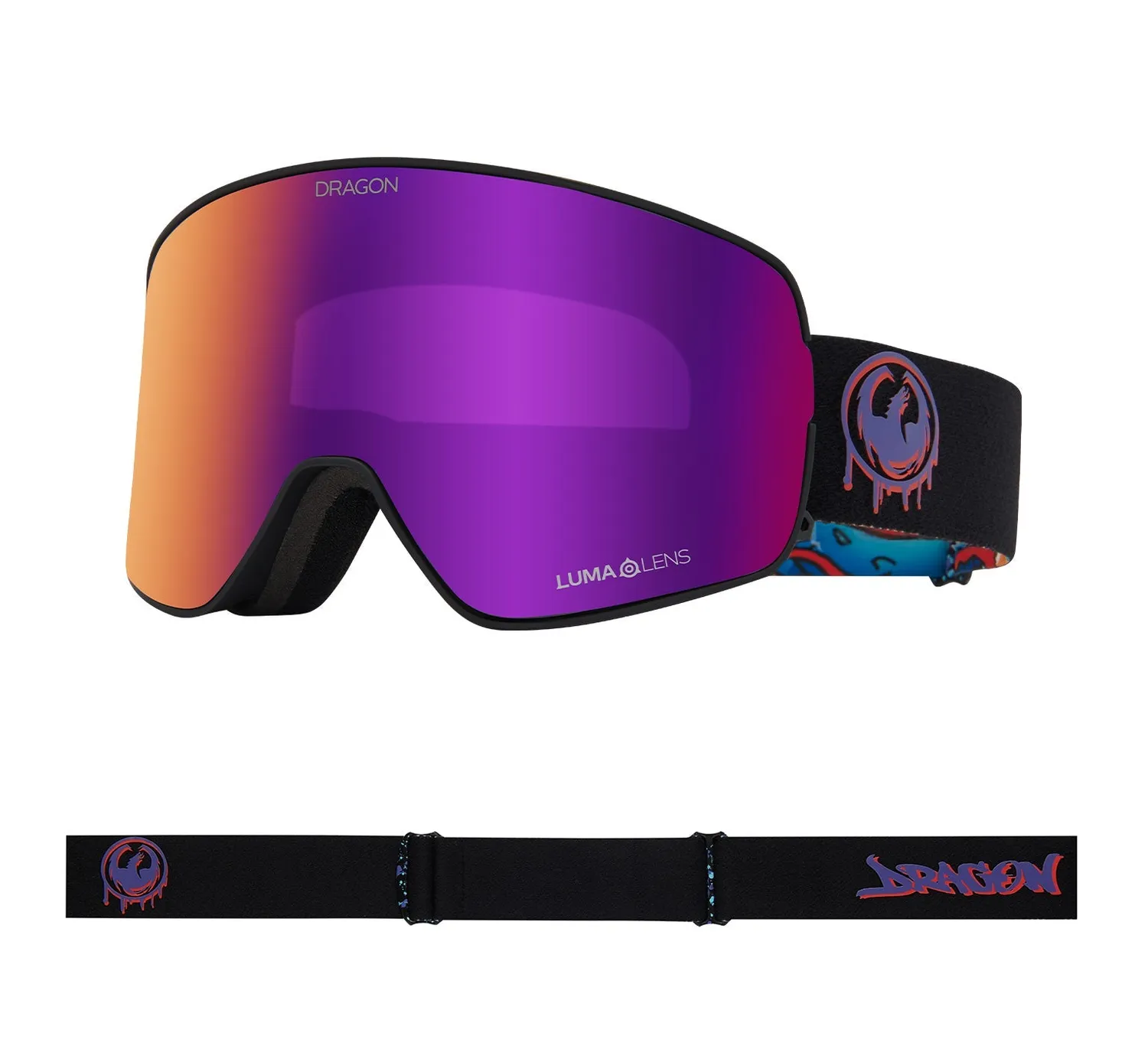 Dragon Alliance NFX2 laskulasit 2 linssiä